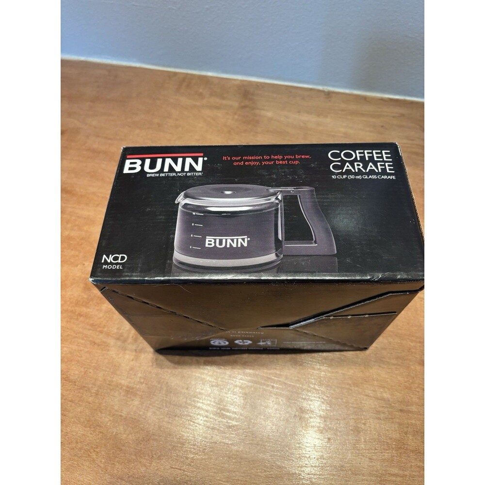 Bunn Coffee Carafe - 10 Cup - Model NCD-B Coffee Pot Replacement Glass OPEN BOX